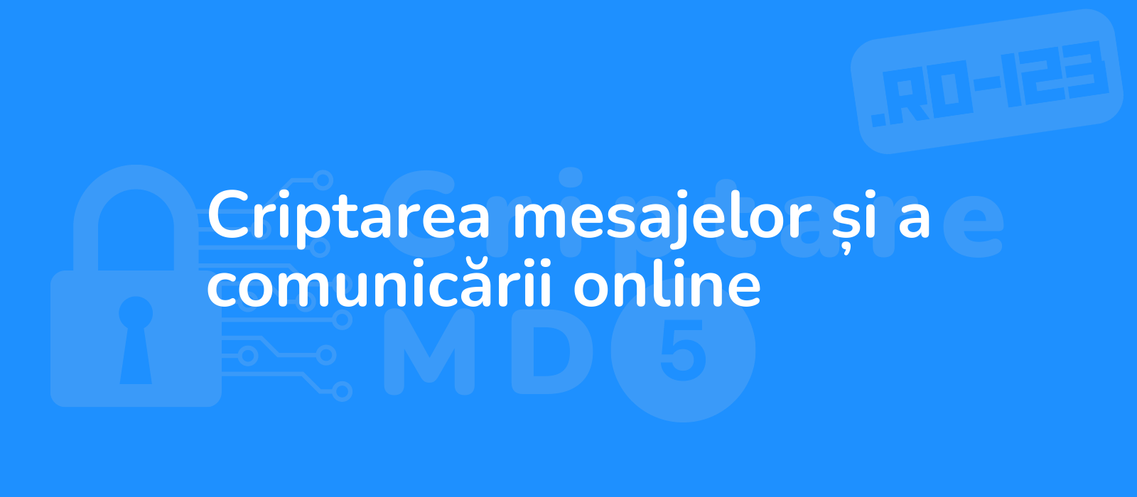the description of the representative image for the title criptarea mesajelor si a comunicarii online is abstract digital security concept with encrypted messages and lock symbol representing secure online communication